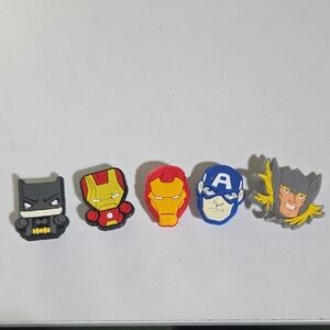 Superhero Shoe Charms Set